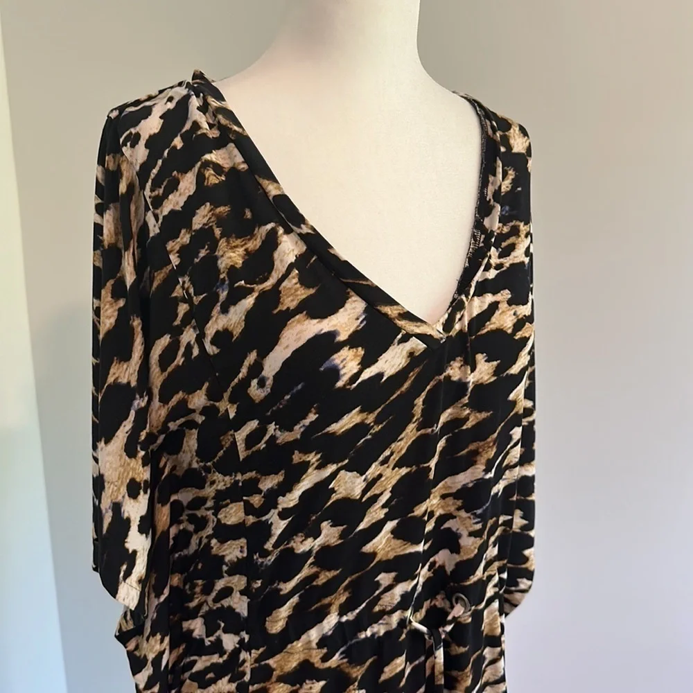 Calvin Klein Leopard Dress Size 6 Corpcore